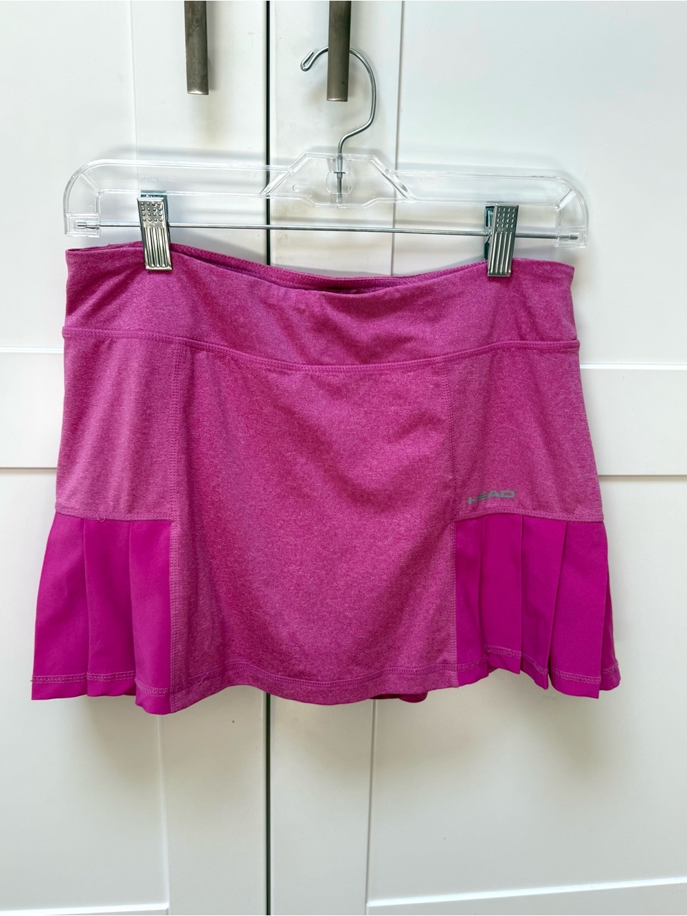 Head Tennis Skirt Skort - Side Pleats, Back Zip Pocket